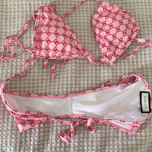 Medium Pink Logo Bikini Set - Picture 2 of 3